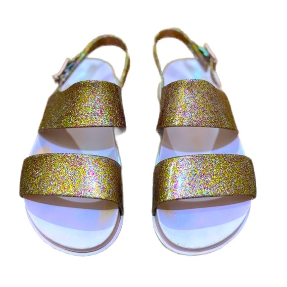 Mini Melissa Other - MINI MELISSA Pink Glitter Cosmic Sandals, Girls Size 1